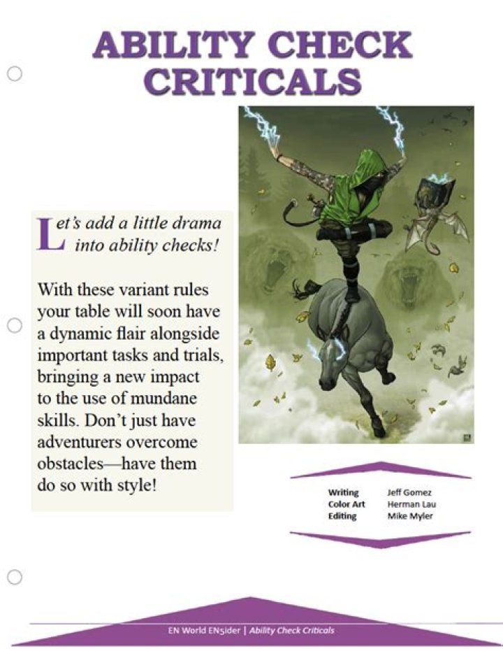 2d10 for Skill Checks | EN World Tabletop RPG News & Reviews