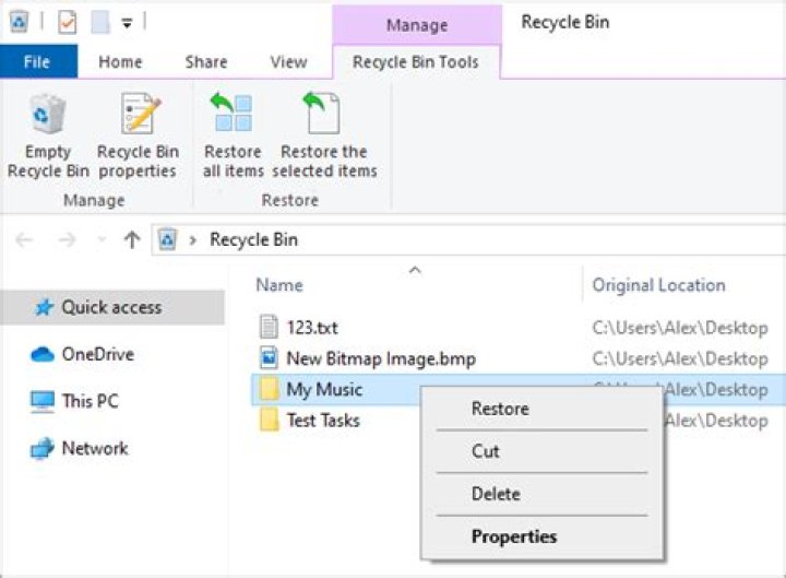 4 Ways to Restore Files From the Recycle Bin in Windows 10