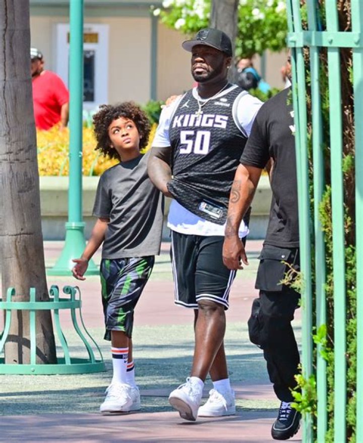 50 CENT JETSETS WITH YOUNGER SON SIRE JACKSON