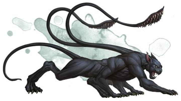 5e custom Barbarian totem spirit animal: Displacer Beast!
