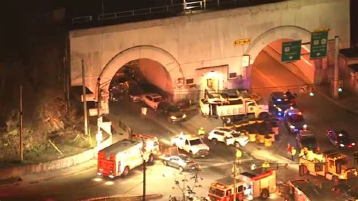 6 people hurt in nine vehicle crash inside Liberty Tunnel in Pittsburgh, officials say