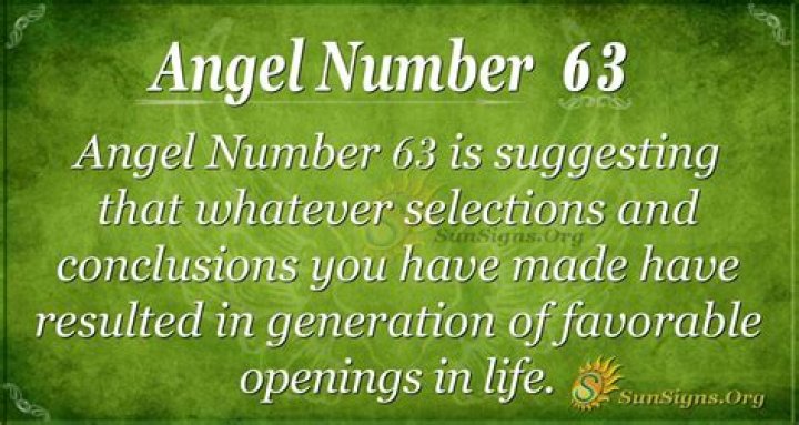 63 Angel Number