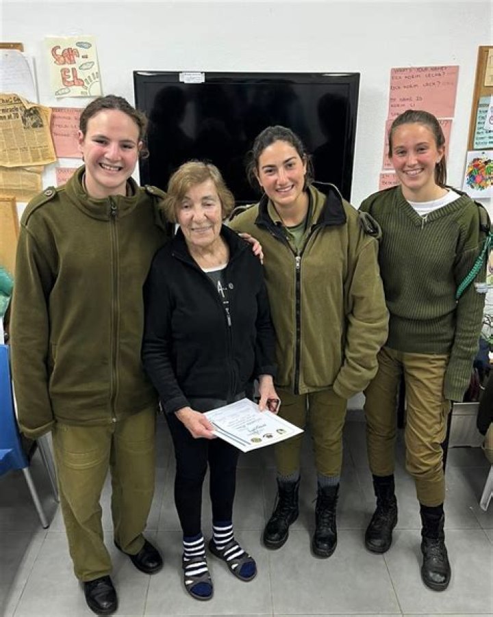 	92-year-old makes military bases her first stop in Israel … 16 times	