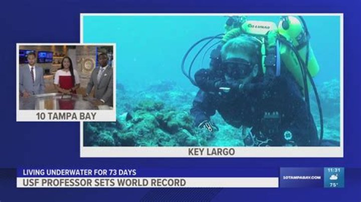 	A Florida man living underwater won’t resurface even after breaking the record	