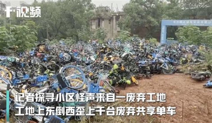 Abandoned Ofo bikes cry out for help while piled up in a bike-sharing ‘graveyard’