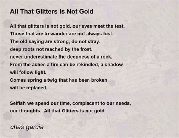 	ALL THAT GLITTERS IS DEFINITELY NOT GOULDD IN BOCA	