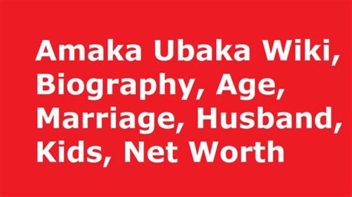 Amaka Ubaka Bio, Wikipedia, Age || Family, Salary, Husband, Married