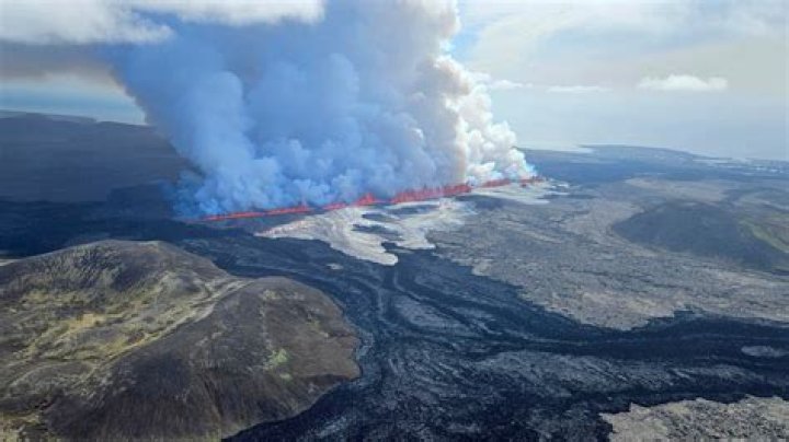 An Iceland volcano erupted for the fifth time since December 2023, spewing lava in the sky