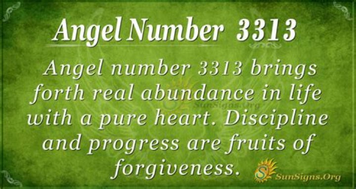 Angel Number 3313 Meaning And Significance