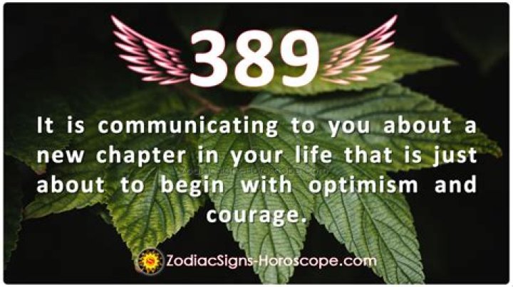 Angel Number 389 Meaning And Significance