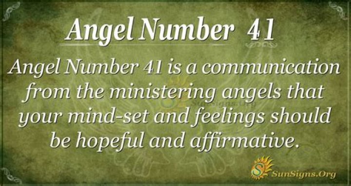 Angel Number 41
