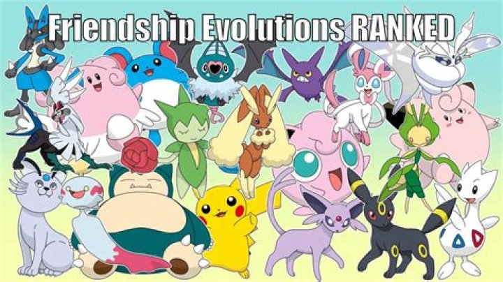 Arceus Friendship Evolution Pokemon Full List