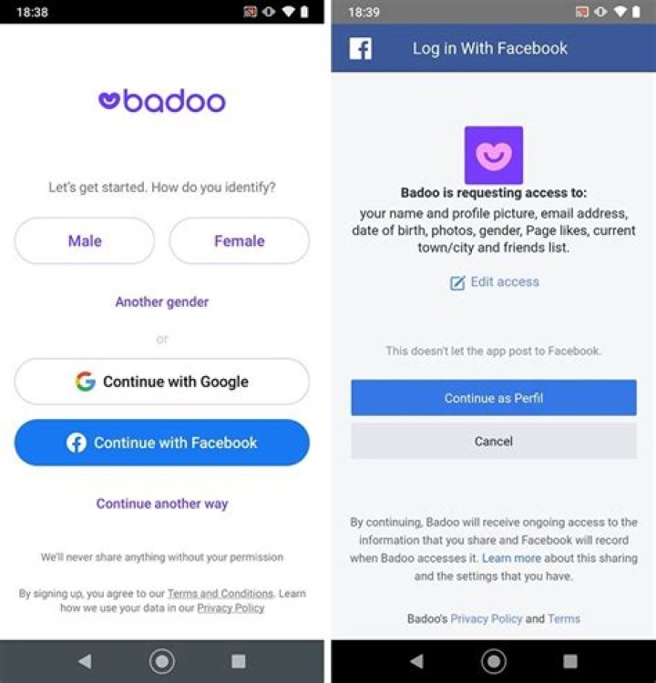badoo.com login safely, analysis & comments