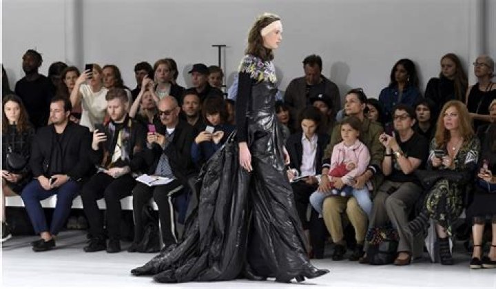 Bag ladies: models wear bin liners at Paris haute couture show