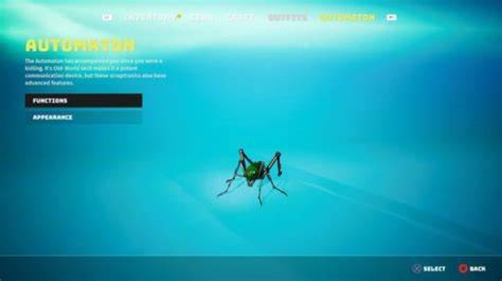 Biomutant: Changing Automaton Appearance