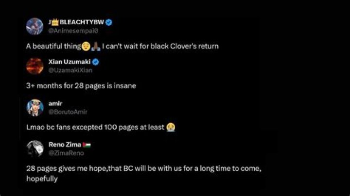 Black Clover Manga announces Christmas 2023 return with a 28-page chapter