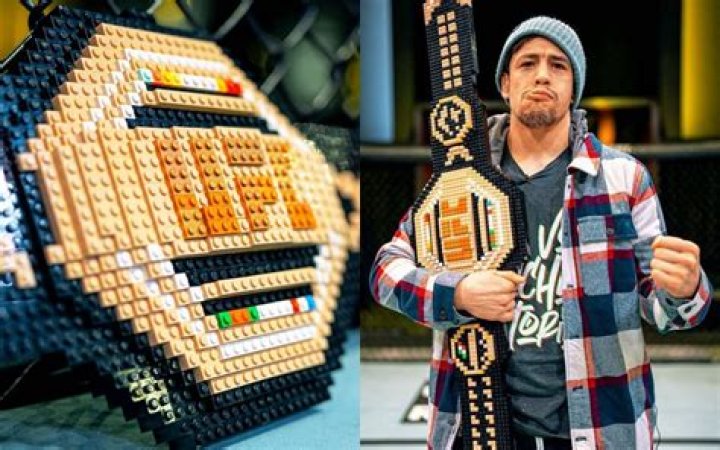 Brandon Moreno received a Lego UFC championship belt 