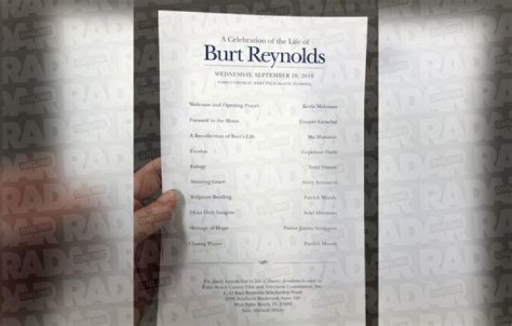 	Burt Reynolds remembered in private funeral in West Palm Beach, reports say	