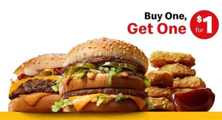 	Buy one, get one for a penny Big Macs, Quarter Pounders at McDonald’s on Monday	