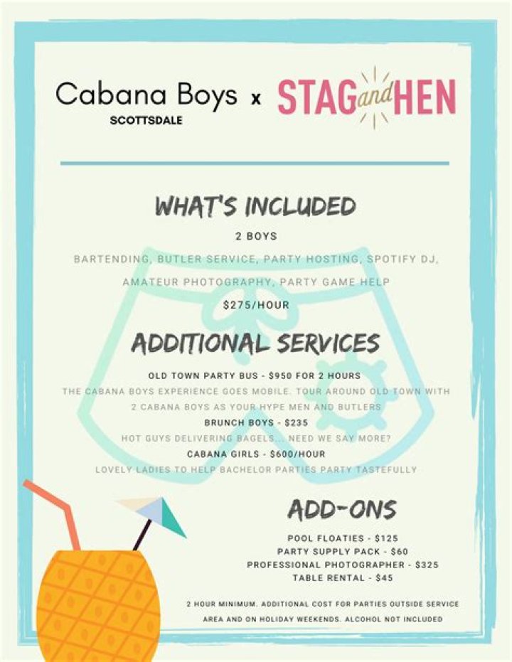 	CABANA BOYS	