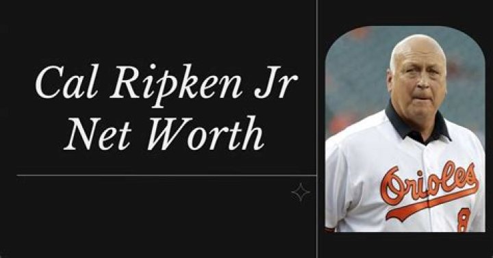 Cal Ripken Jr Net Worth 2024
