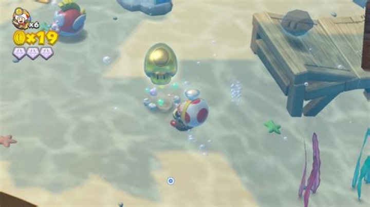 Captain Toad: Treasure Tracker ‘Briny Bowl Swimming Hole’ Super Gems, Super Star, and Bonus Challenge guide