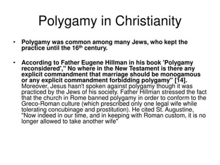 	CHRISTIANITY VS. POLYGAMY IN AFRICA	