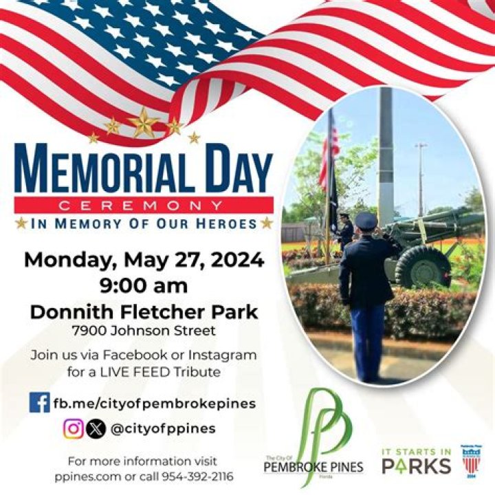 Community Calendar: Memorial Day events