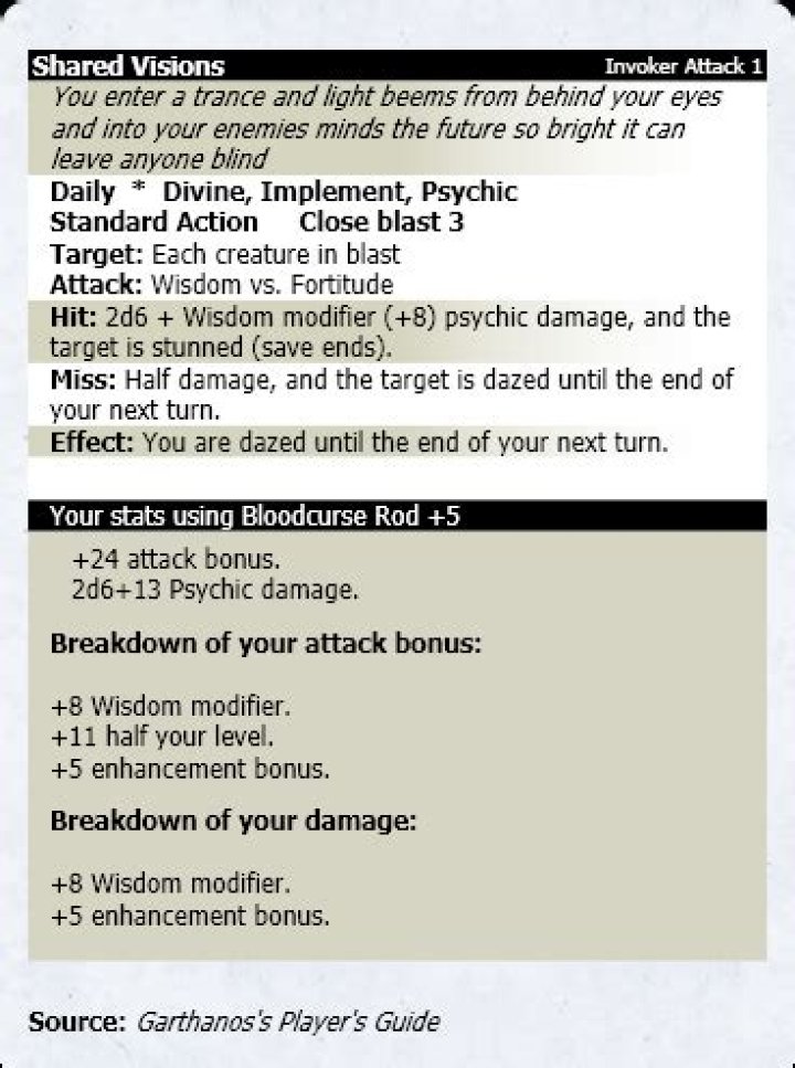 D&D 4E - A different leader type. The seer (new class) and balancing a proactive heal.