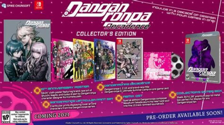 Danganronpa Decadence For Nintendo Switch Gets Release Date & Collector’s Edition