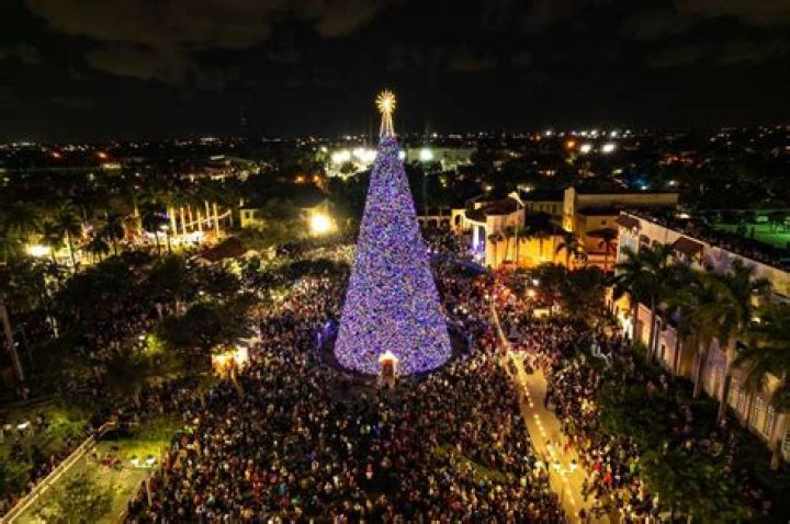 	Delray’s massive Christmas tree rises 100 feet. Here’s when its thousands of lights will go on.	
