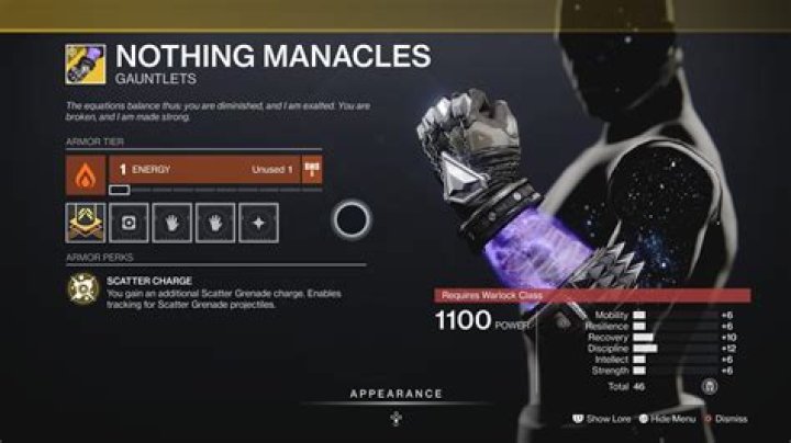 Destiny 2: How to Get Nothing Manacles Exotic Warlock Gauntlets