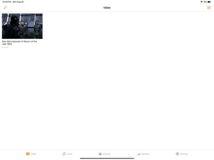 Do any tablets support watching movies from an external hard drive?