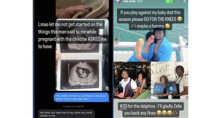 Eli Apple's ex says Dolphins star admitted he has a 's*x problem', accuses him of refusing baby's responsibility