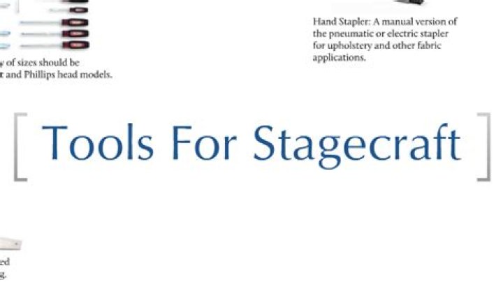 Essential Stagecraft Tools for Beginners