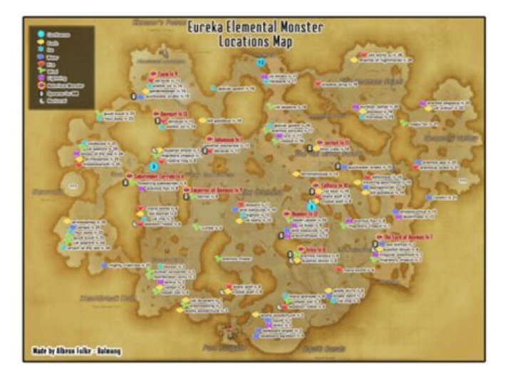 FFXIV Eureka Map Guide and Monster Locations