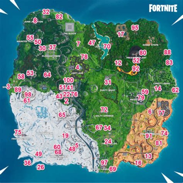 Find all of Fortnite Fortbytes with our map