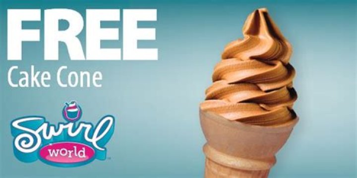 	Free Swirl World ice cream cone at RaceTrac	