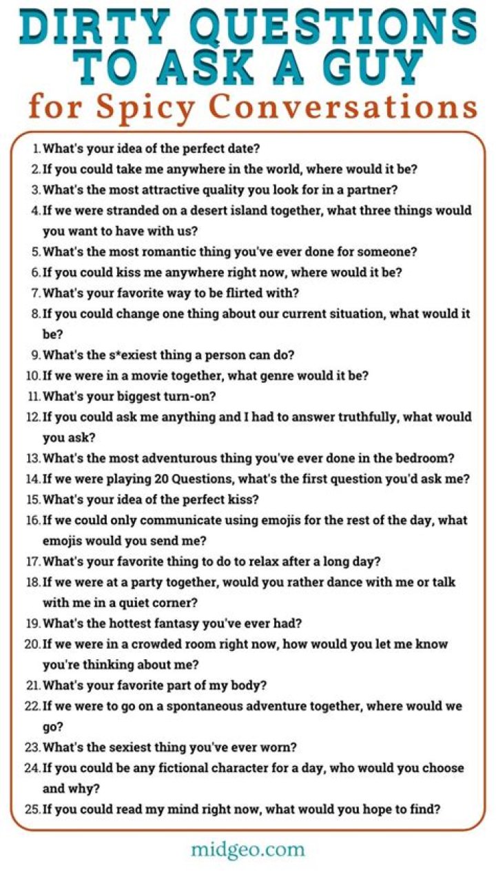 Funny And Dirty Questions To Spice Up Your Conversations