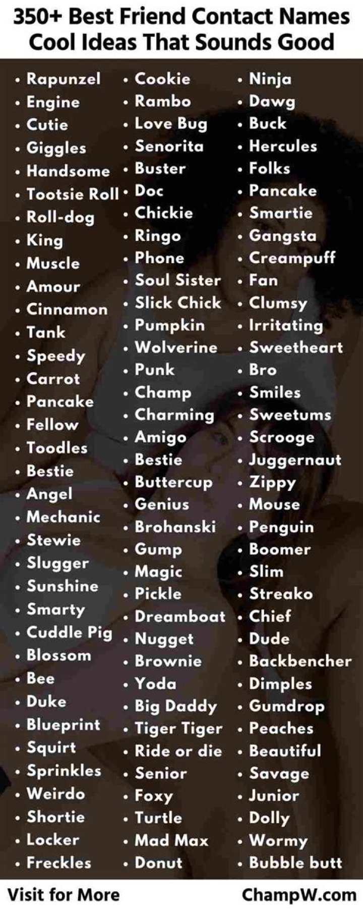 Funny Best Friend Contact Names: The Ultimate Guide To Adding Humor To Your Phone Book