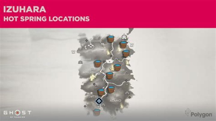 Ghost of Tsushima guide: Hot Spring locations and maps