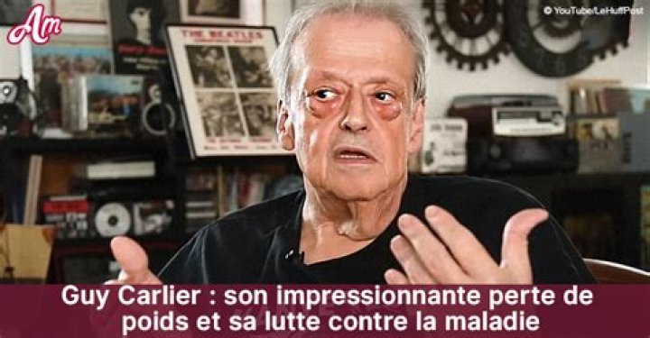 Guy Carlier Maladie