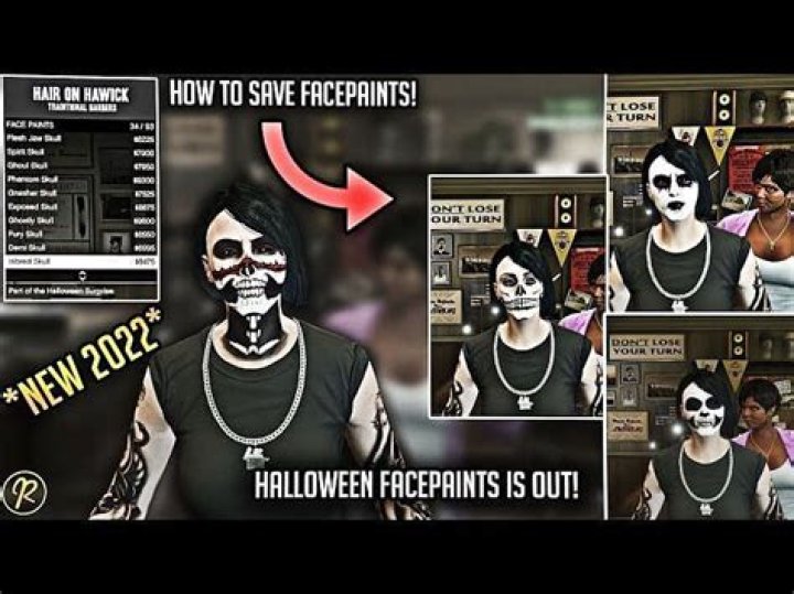 How to apply facepaint in GTA Online