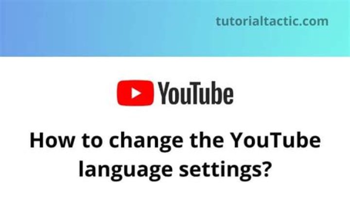 How to Change the YouTube Language