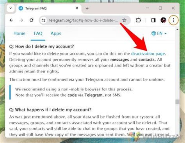 How to Deactivate or Delete Your Telegram Account
