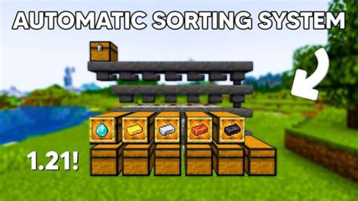 How to make an automatic item sorter in Minecraft 1.19 Java Edition