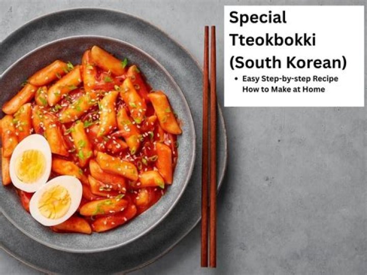 How to make popular Korean dish tteokbokki, or spicy rice cakes, with a vegetarian twist