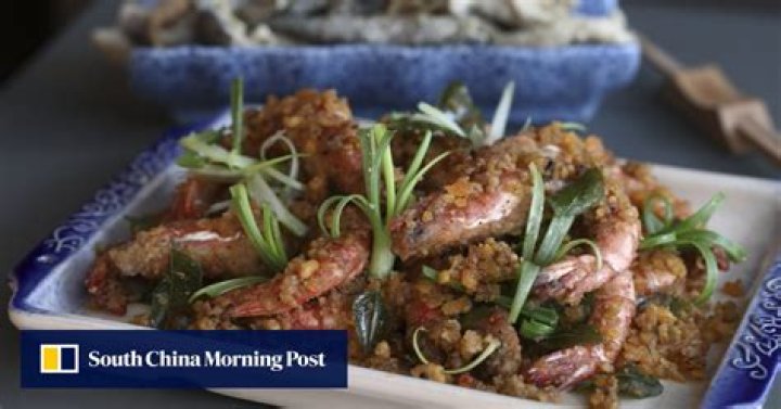 How to make salted egg yolk prawns, popular Cantonese dish given a Southeast Asian twist