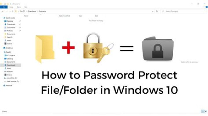 How to Password Protect Any Folder or Application on Windows 10