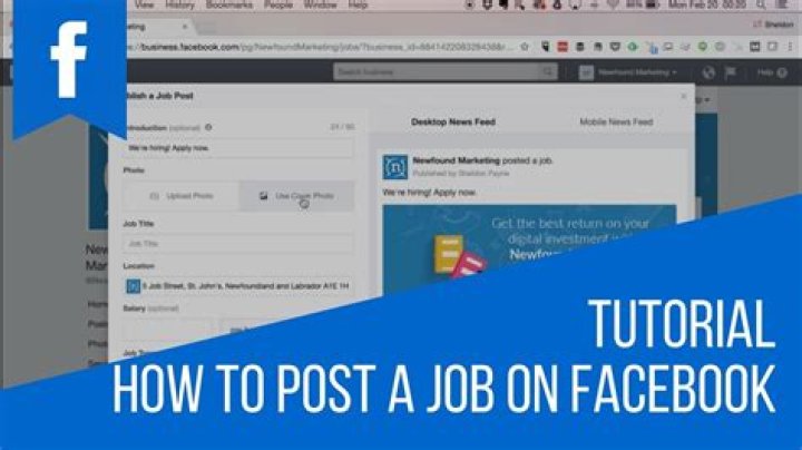 How to Post a Job Ad on Facebook